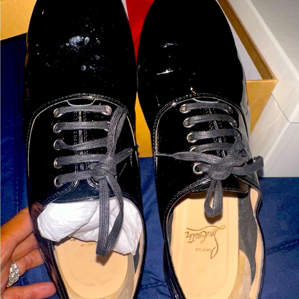 Christian Louboutin Patent Leather Freddy Oxfords